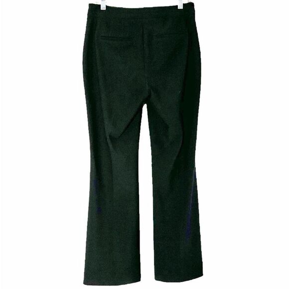 White House Black Market Black Sailor Style Pearl Button Boot Cut Pants Size 6 - Picture 2 of 12